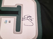 Philadelphia Eagles Donovan McNabb Autographed Black Jersey Beckett BAS Witness Stock #256860