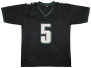 Philadelphia Eagles Donovan McNabb Autographed Black Jersey Beckett BAS Witness Stock #256860