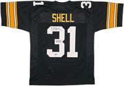 Pittsburgh Steelers Donnie Shell Autographed Black Jersey "HOF 20" Beckett BAS Witness Stock #256861