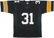 Pittsburgh Steelers Donnie Shell Autographed Black Jersey "HOF 20" Beckett BAS Witness Stock #256861
