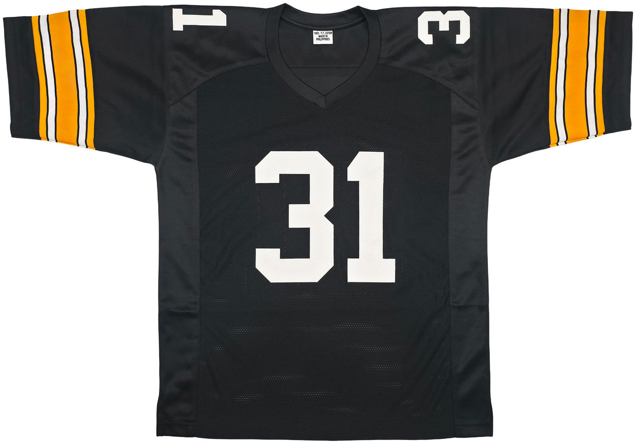 Pittsburgh Steelers Donnie Shell Autographed Black Jersey "HOF 20" Beckett BAS Witness Stock #256861