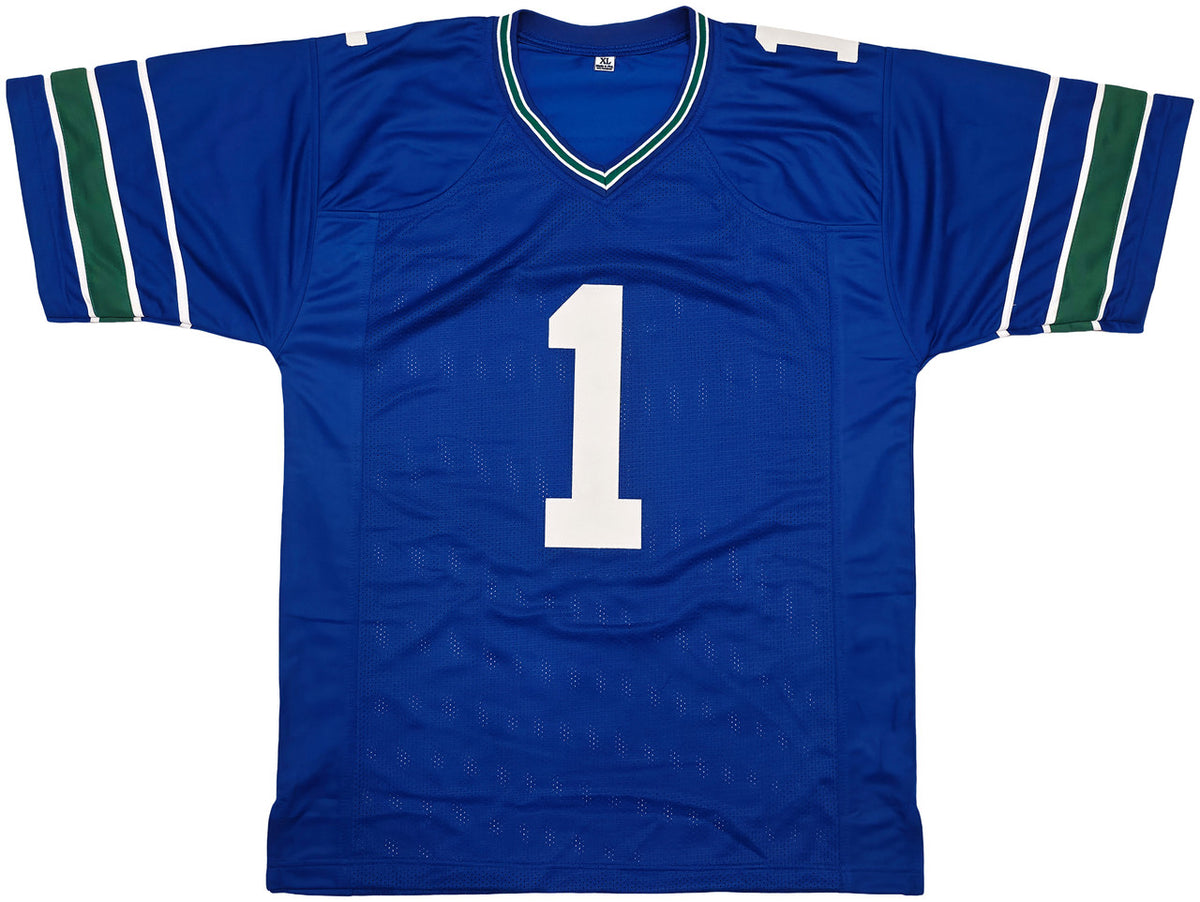 Seattle Seahawks Pete Carroll Autographed Blue Jersey Beckett BAS QR Stock #256902
