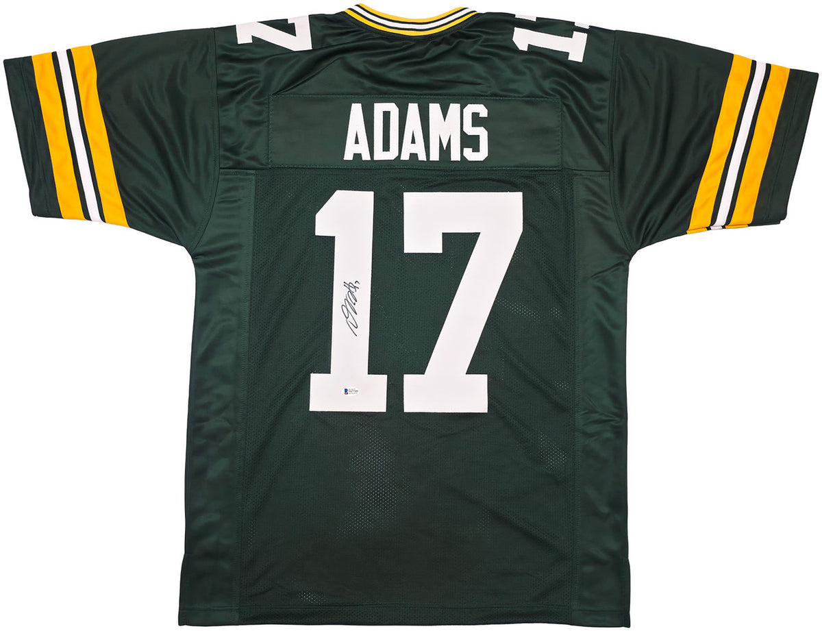 Green Bay Packers Davante Adams Autographed Green Jersey Beckett BAS Witness Stock #256914