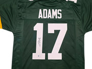 Green Bay Packers Davante Adams Autographed Green Jersey Beckett BAS Witness Stock #256914