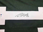 Green Bay Packers Davante Adams Autographed Green Jersey Beckett BAS Witness Stock #256914