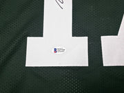 Green Bay Packers Davante Adams Autographed Green Jersey Beckett BAS Witness Stock #256914