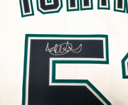 Seattle Mariners Ichiro Suzuki Autographed White Nike Hall of Fame Patch Jersey Size L IS Holo & Beckett BAS Witness Stock #256857