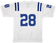 Indianapolis Colts Jonathan Taylor Autographed White Jersey Beckett BAS Witness Stock #256915