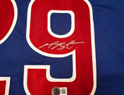 Chicago Cubs Michael Busch Autographed Blue Jersey Beckett BAS Witness Stock #256913