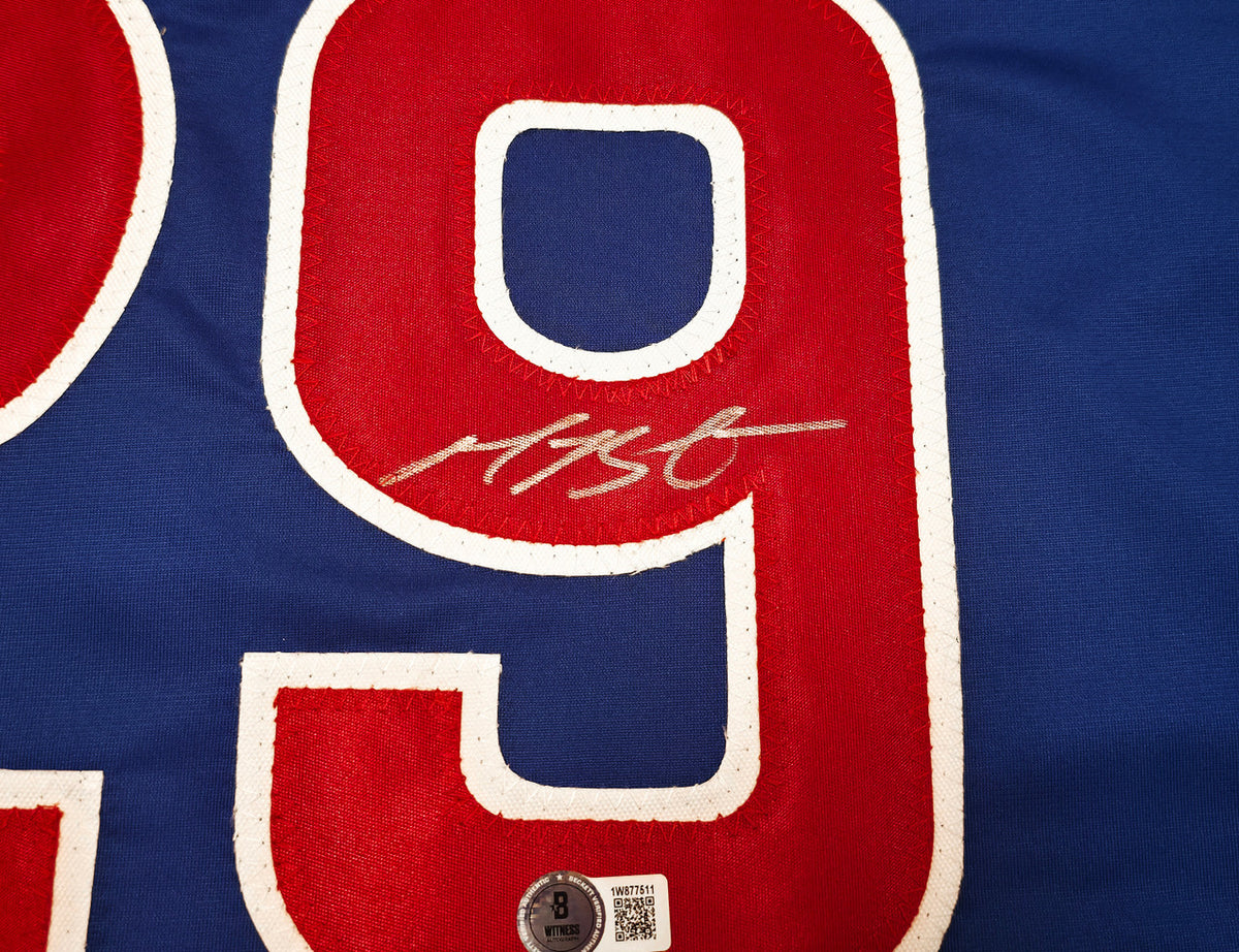 Chicago Cubs Michael Busch Autographed Blue Jersey Beckett BAS Witness Stock #256913