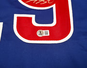 Chicago Cubs Michael Busch Autographed Blue Jersey Beckett BAS Witness Stock #256913