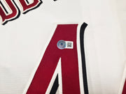 Cincinnati Reds Elly De La Cruz Autographed White Nike Jersey Size L Beckett BAS Witness Stock #256883