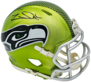 Zach Charbonnet Autographed Seattle Seahawks Flash Green Speed Mini Helmet MCS Holo Stock #256965
