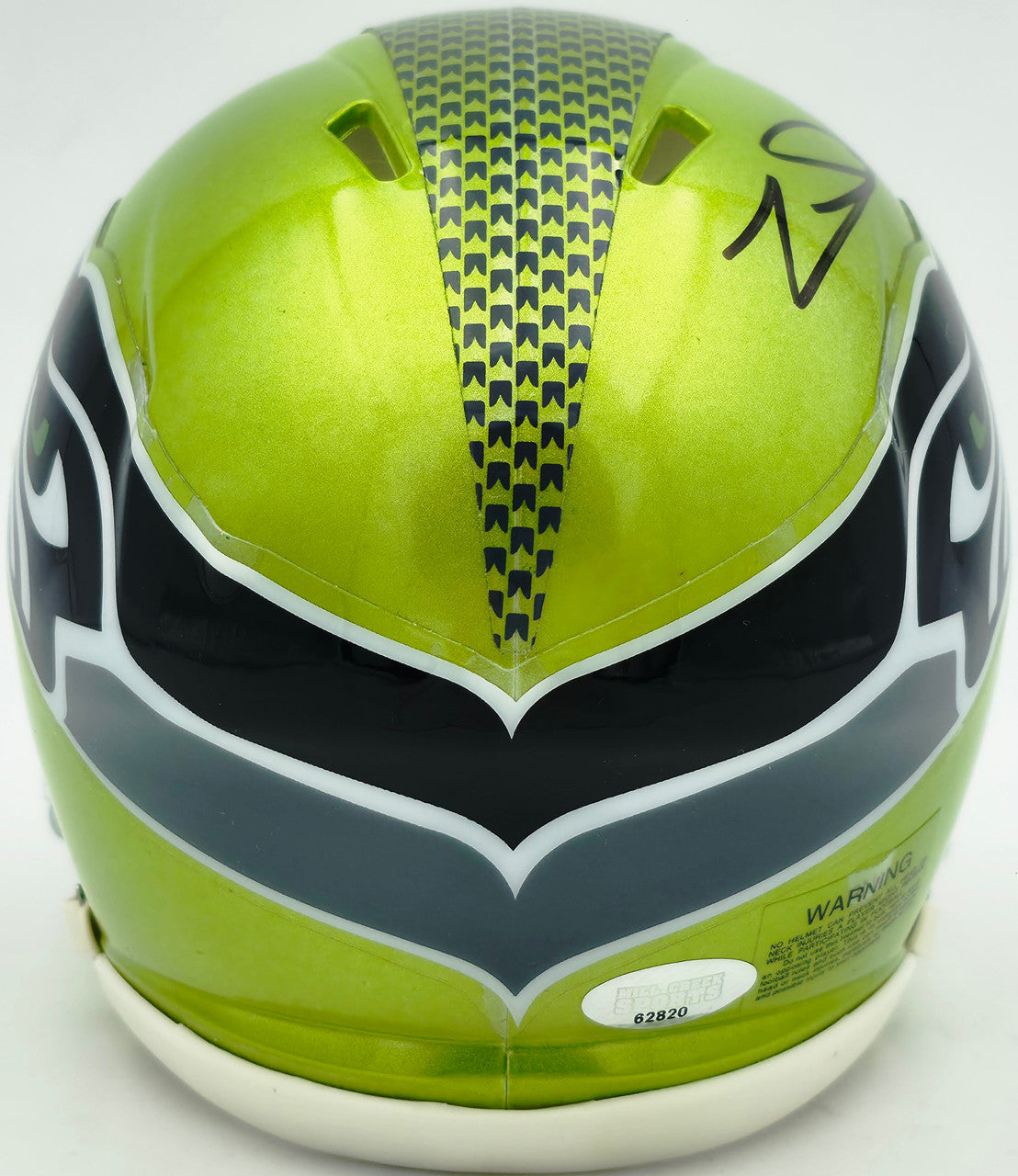 Zach Charbonnet Autographed Seattle Seahawks Flash Green Speed Mini Helmet MCS Holo Stock #256965