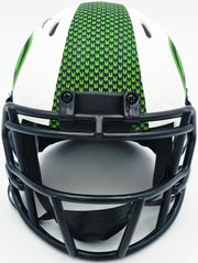 Zach Charbonnet Autographed Seattle Seahawks Lunar Eclipse White Speed Mini Helmet MCS Holo Stock #256966
