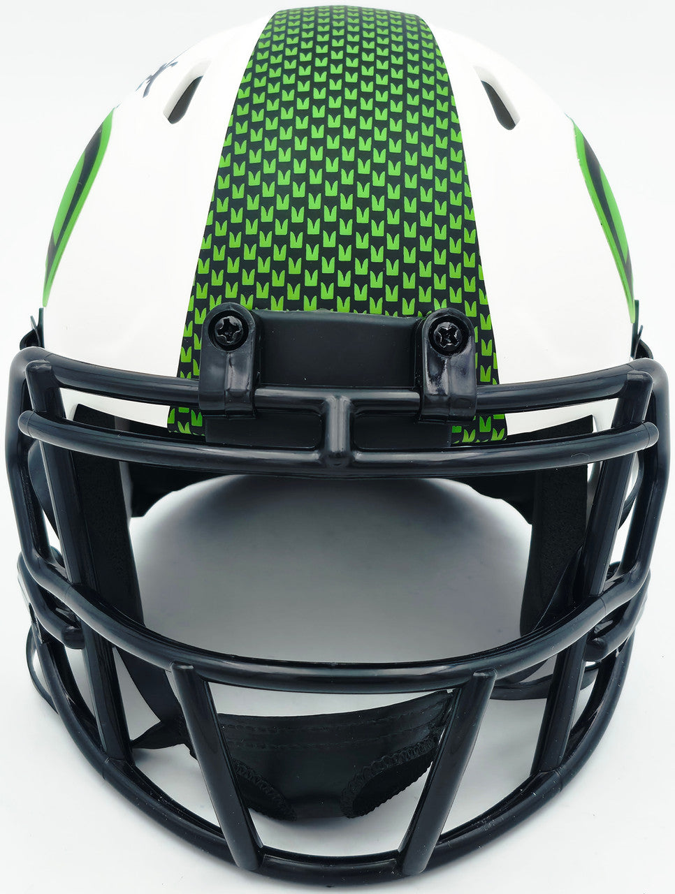 Zach Charbonnet Autographed Seattle Seahawks Lunar Eclipse White Speed Mini Helmet MCS Holo Stock #256966