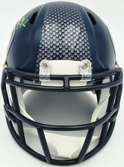 Zach Charbonnet Autographed Seattle Seahawks Blue Speed Mini Helmet MCS Holo Stock #256967