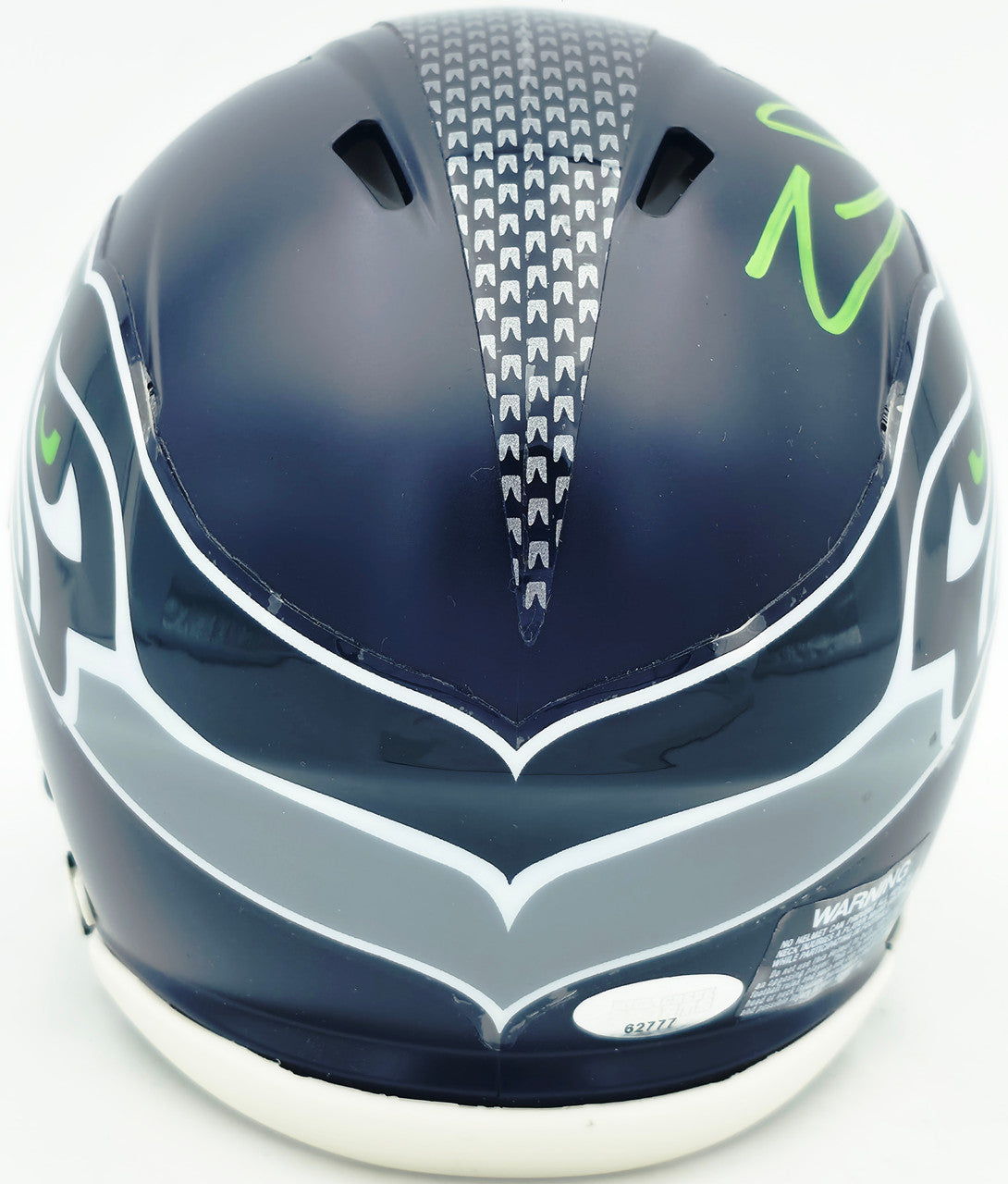 Zach Charbonnet Autographed Seattle Seahawks Blue Speed Mini Helmet MCS Holo Stock #256967
