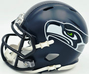 Zach Charbonnet Autographed Seattle Seahawks Blue Speed Mini Helmet MCS Holo Stock #256967