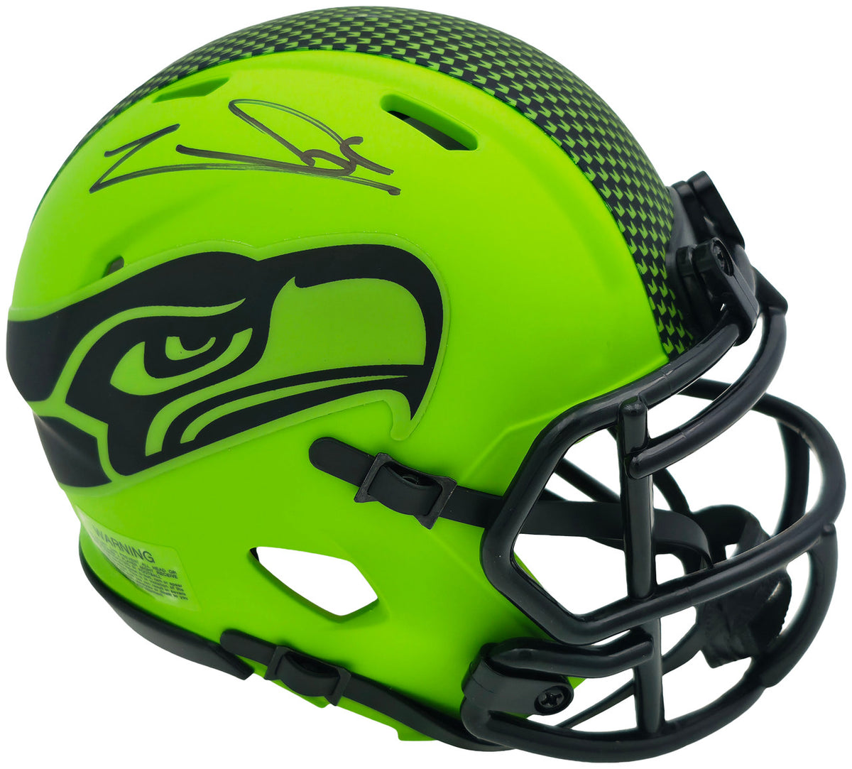 Zach Charbonnet Autographed Seattle Seahawks Rave Green Speed Mini Helmet MCS Holo Stock #256968