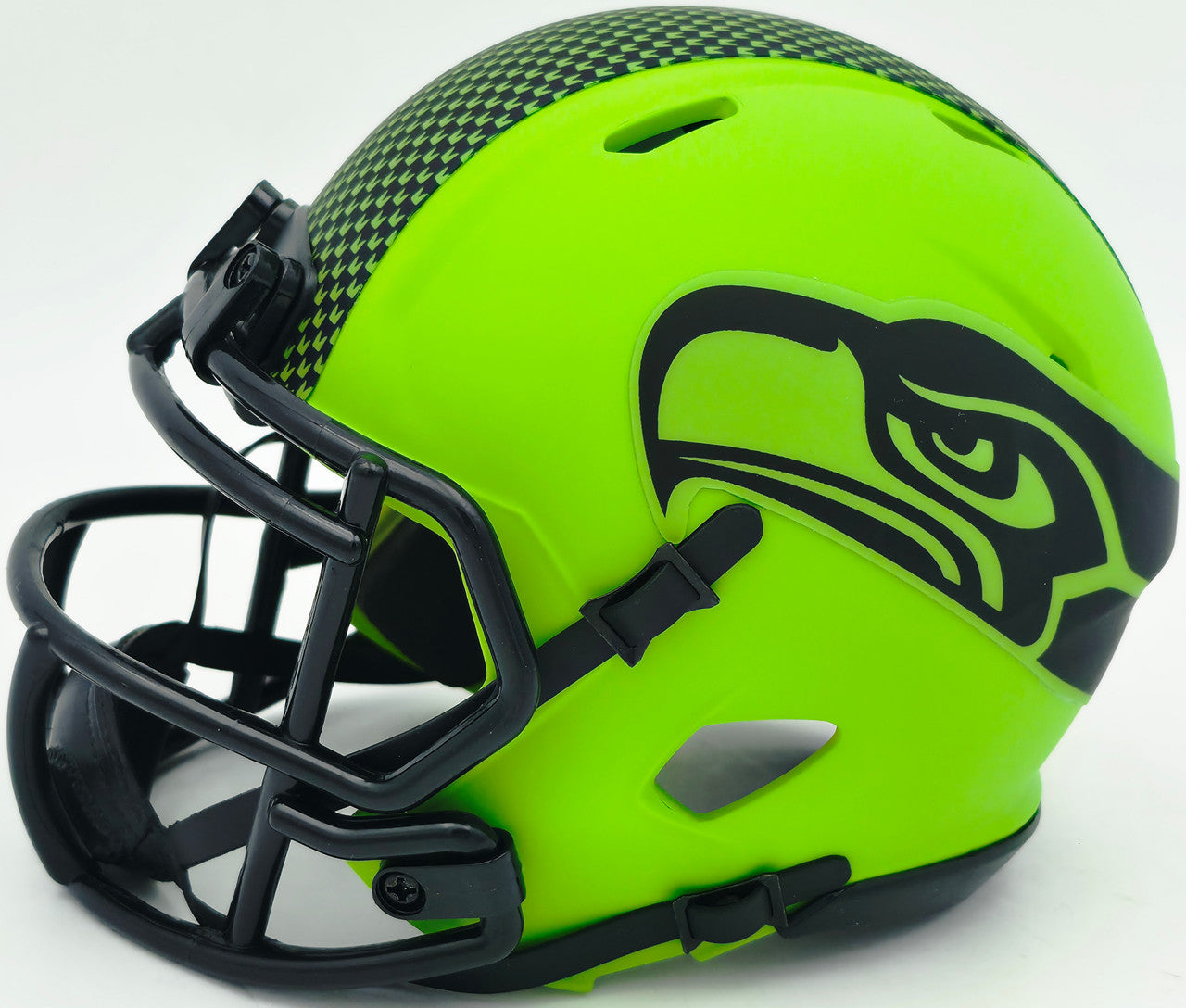 Zach Charbonnet Autographed Seattle Seahawks Rave Green Speed Mini Helmet MCS Holo Stock #256968