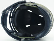 Zach Charbonnet Autographed Seattle Seahawks Army Green Salute to Service Speed Mini Helmet MCS Holo Stock #256969