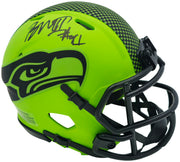 Byron Murphy II Autographed Seattle Seahawks Rave Green Speed Mini Helmet MCS Holo Stock #256972