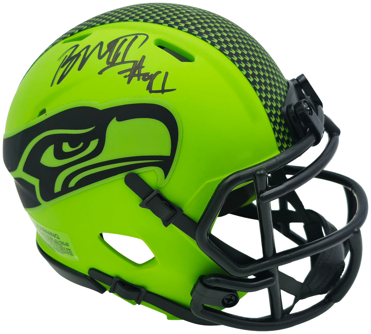 Byron Murphy II Autographed Seattle Seahawks Rave Green Speed Mini Helmet MCS Holo Stock #256972