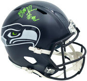 Byron Murphy II Autographed Seattle Seahawks Blue Full Size Speed Replica Helmet MCS Holo Stock #256947