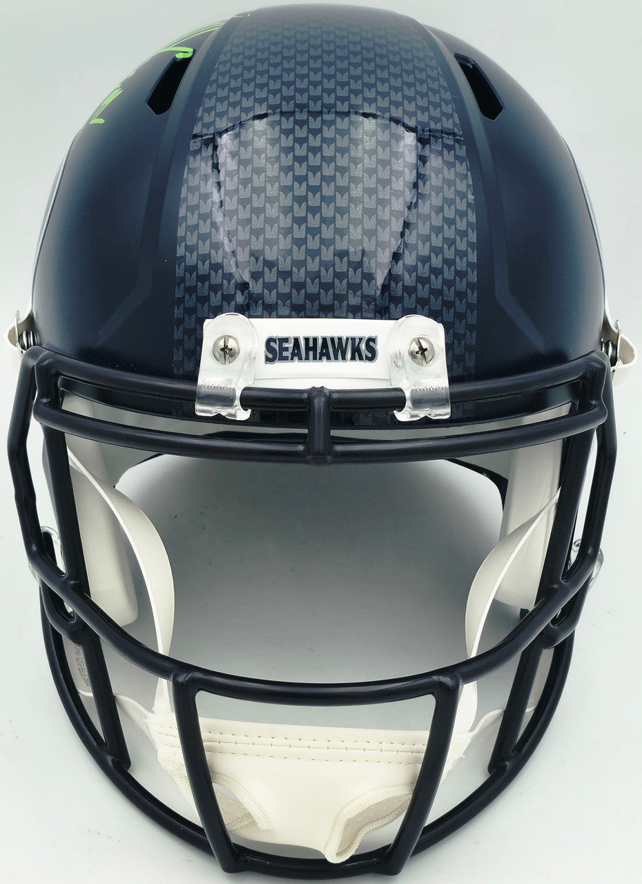 Byron Murphy II Autographed Seattle Seahawks Blue Full Size Speed Replica Helmet MCS Holo Stock #256947