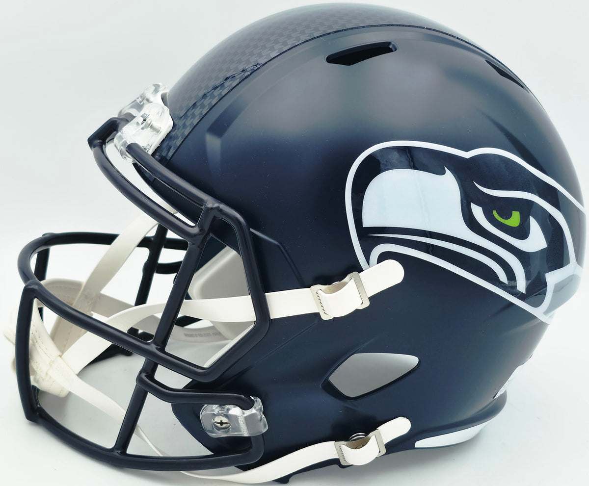 Byron Murphy II Autographed Seattle Seahawks Blue Full Size Speed Replica Helmet MCS Holo Stock #256947