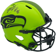 Byron Murphy II Autographed Seattle Seahawks Rave Green Full Size Speed Replica Helmet MCS Holo Stock #256948