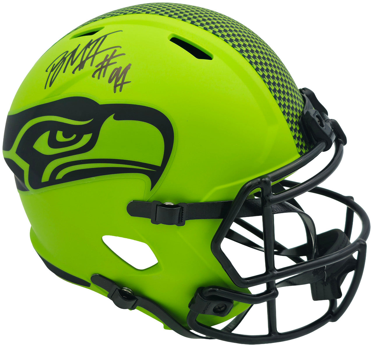 Byron Murphy II Autographed Seattle Seahawks Rave Green Full Size Speed Replica Helmet MCS Holo Stock #256948