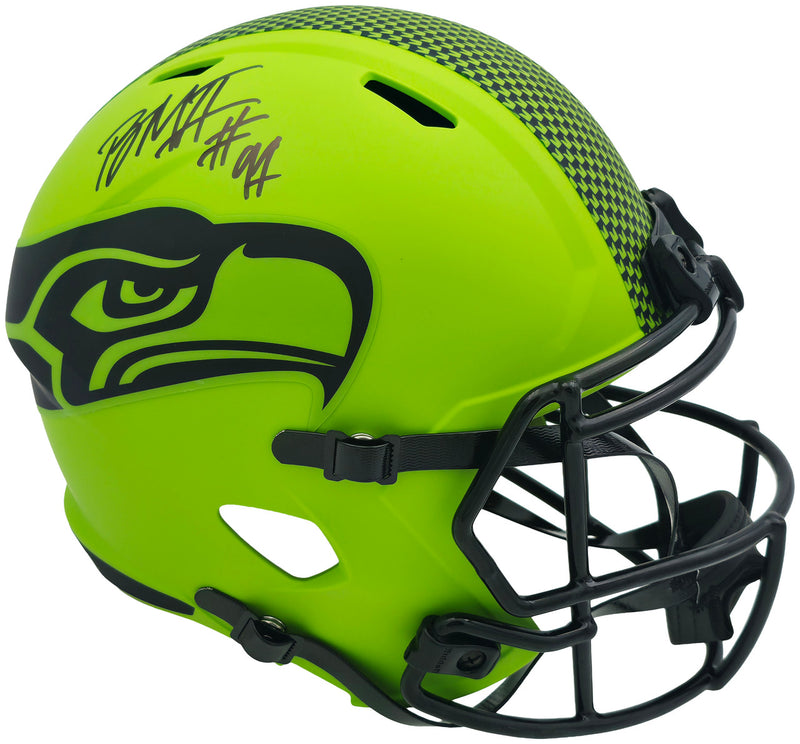 Byron Murphy II Autographed Seattle Seahawks Rave Green Full Size Speed Replica Helmet MCS Holo Stock #256948