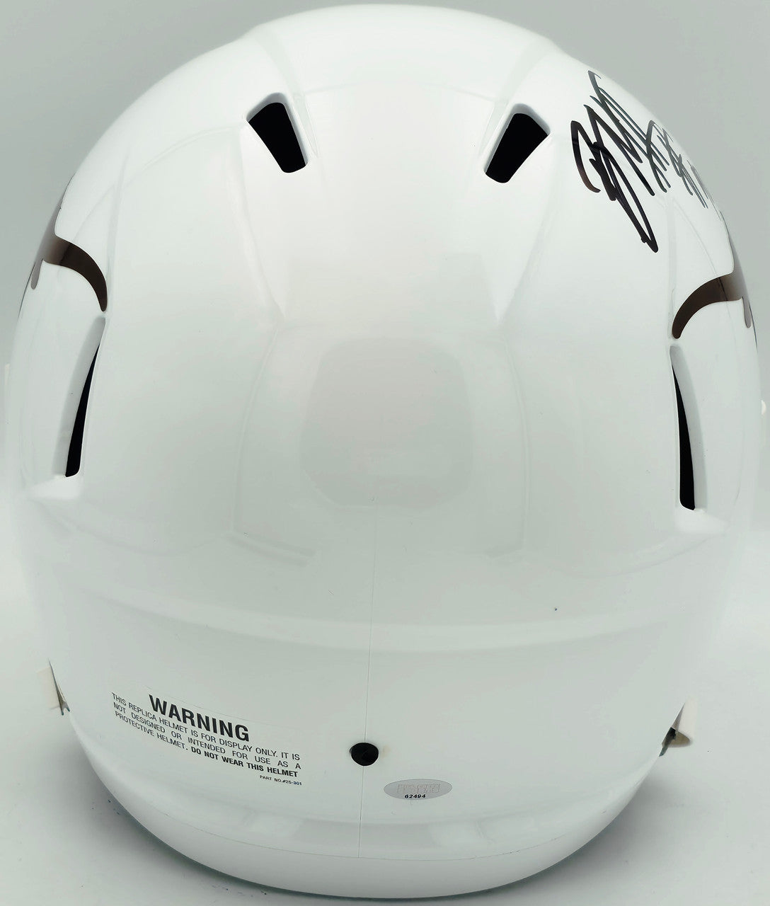 Byron Murphy II Autographed Texas Longhorns White Full Size Speed Replica Helmet MCS Holo Stock #256949