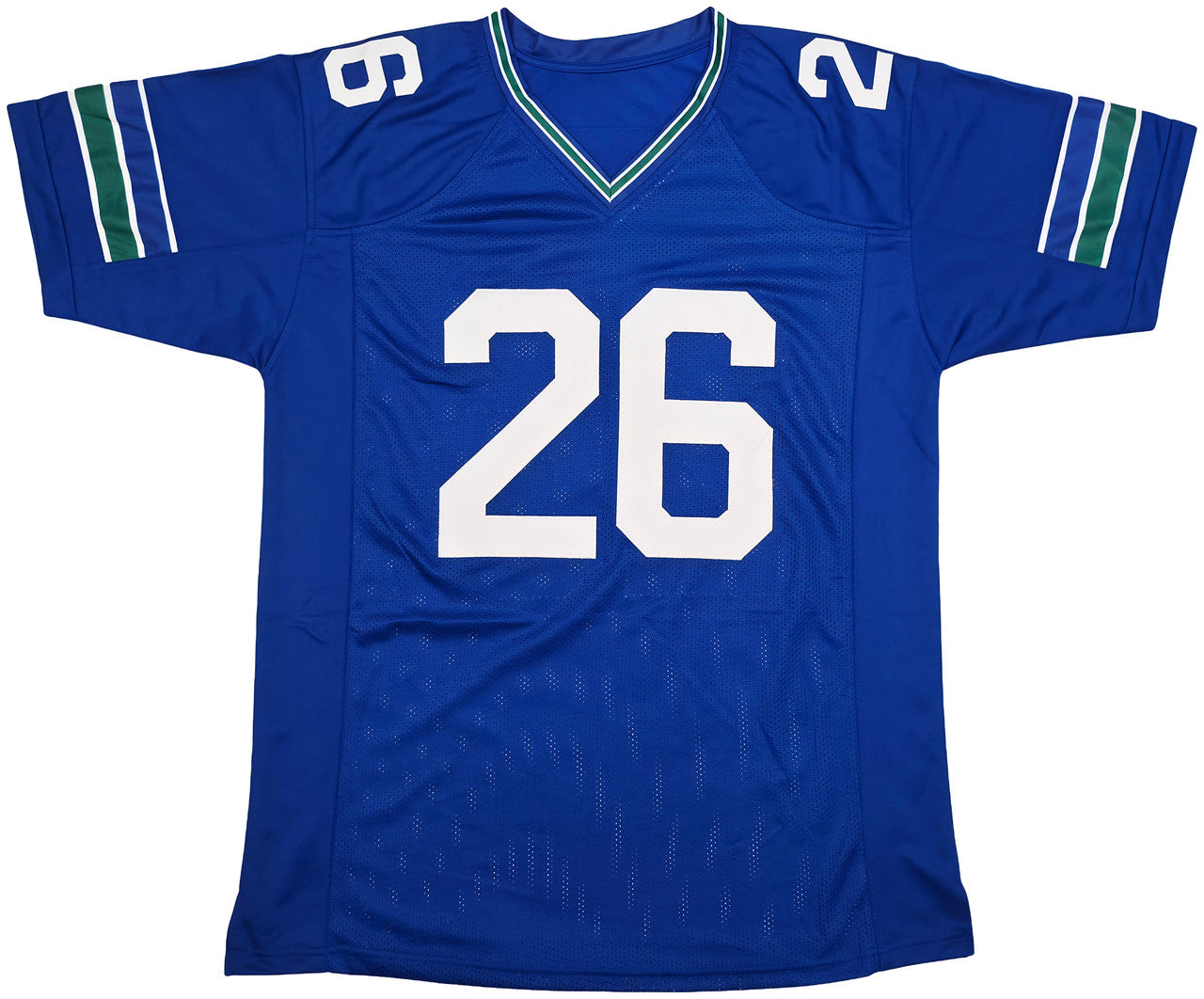 Seattle Seahawks Zach Charbonnet Autographed Blue Throwback Jersey MCS Holo Stock #256977