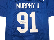 Seattle Seahawks Byron Murphy II Autographed Blue Throwback Jersey MCS Holo Stock #256978