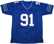 Seattle Seahawks Byron Murphy II Autographed Blue Throwback Jersey MCS Holo Stock #256978