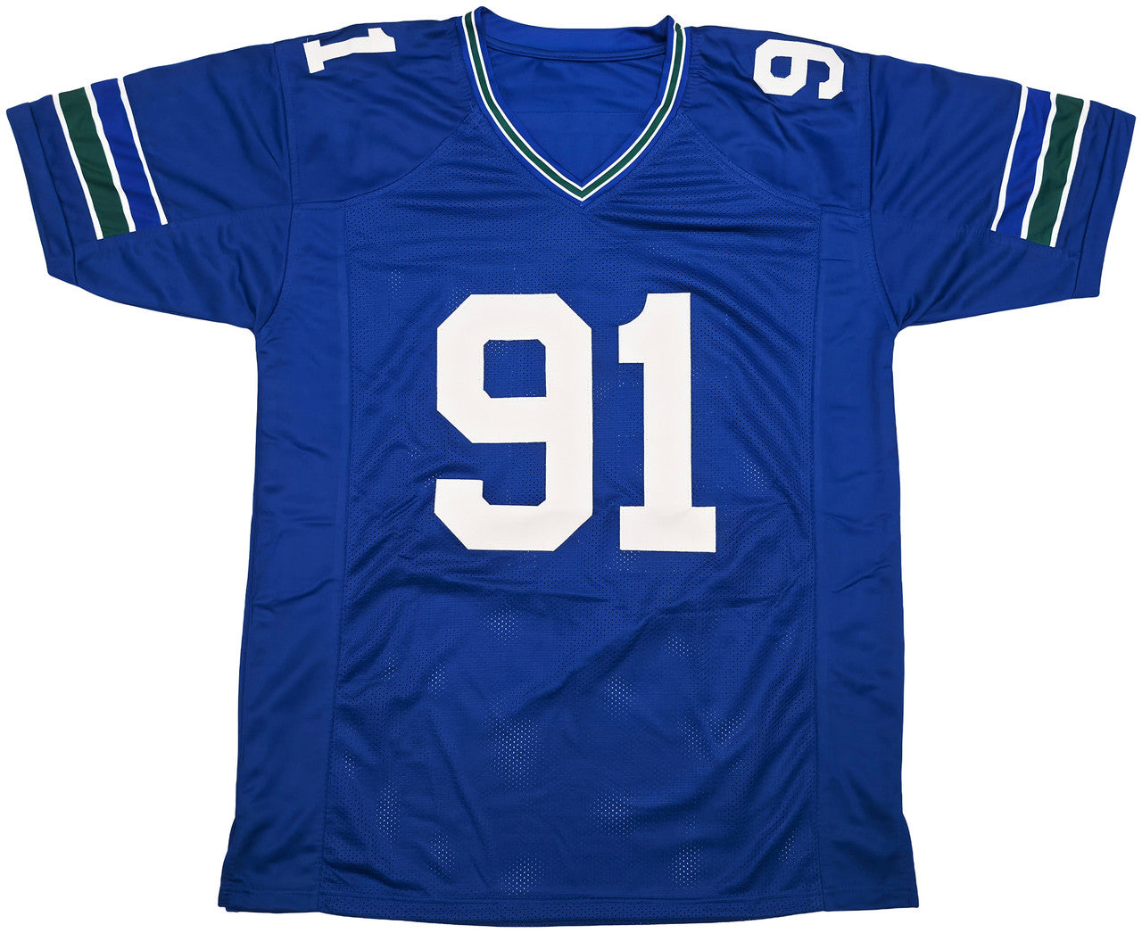 Seattle Seahawks Byron Murphy II Autographed Blue Throwback Jersey MCS Holo Stock #256978
