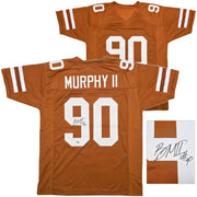 Texas Longhorns Byron Murphy II Autographed Orange Jersey MCS Holo Stock #256979