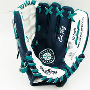 Cal Raleigh Autographed Rawlings Seattle Mariners Logo Mini Fielding Glove Fanatics & MLB Holo Stock #256939
