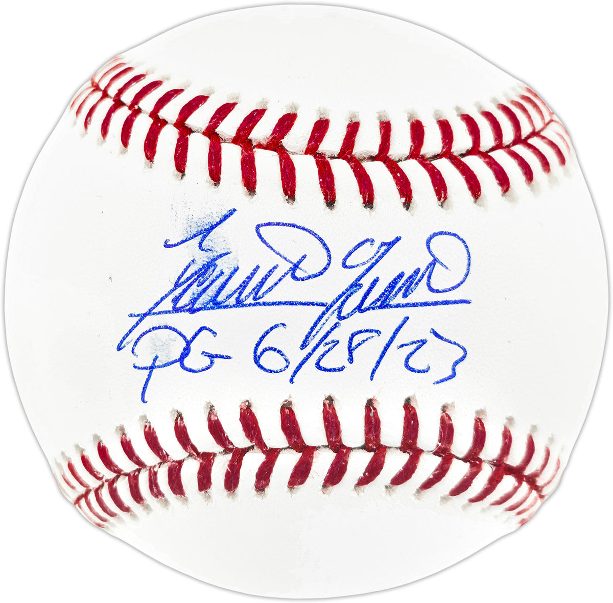 Domingo German Autographed Official MLB Baseball New York Yankees "PG 6/28/23" Beckett BAS Witness Stock #259983