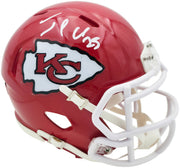 Jamaal Charles Autographed Kansas City Chiefs Red Speed Mini Helmet Beckett BAS Witness Stock #260052