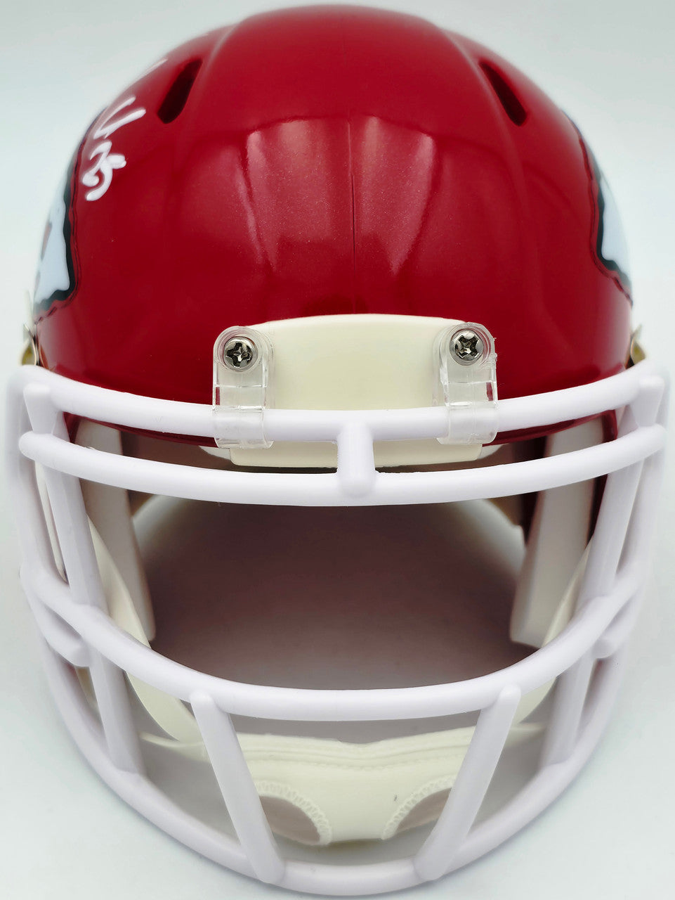 Jamaal Charles Autographed Kansas City Chiefs Red Speed Mini Helmet Beckett BAS Witness Stock #260052