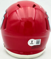 Jamaal Charles Autographed Kansas City Chiefs Red Speed Mini Helmet Beckett BAS Witness Stock #260052