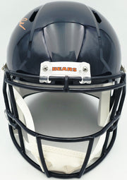 D'Andre Swift Autographed Chicago Bears Blue Full Size Speed Replica Helmet Beckett BAS Witness Stock #260054