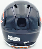 D'Andre Swift Autographed Chicago Bears Blue Full Size Speed Replica Helmet Beckett BAS Witness Stock #260054
