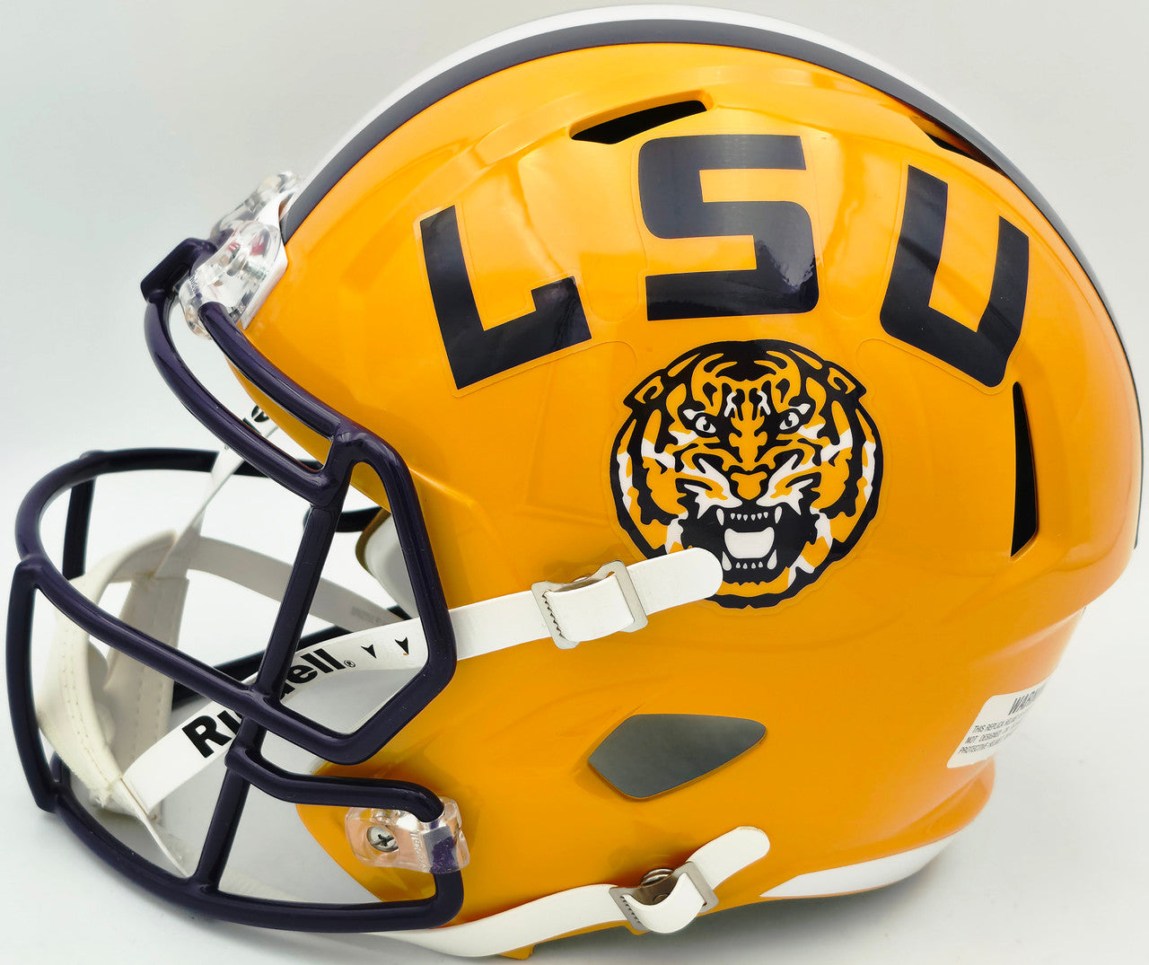 Patrick Peterson Autographed LSU Tigers Yellow Full Size Speed Replica Helmet Beckett BAS Witness Stock #259969