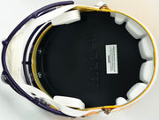 Patrick Peterson Autographed LSU Tigers Yellow Full Size Speed Replica Helmet Beckett BAS Witness Stock #259969