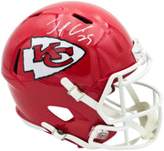 Jamaal Charles Autographed Kansas City Chiefs Red Full Size Speed Replica Helmet Beckett BAS Witness Stock #260051